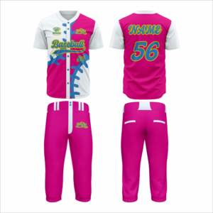 Conjuntos de Uniformes de Béisbol Personalizados, Ropa Deportiva Estampada de Alta Calidad, 100% Poliéster de Secado Rápido, Cuello Redondo, Personalizado para Equipos - Product Image 2