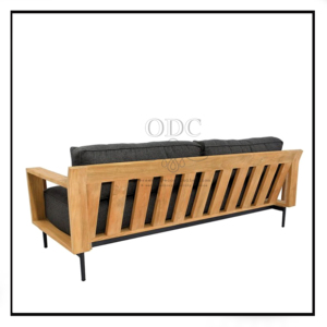 Gỗ rắn có thể tháo rời cousion sofa bắt mắt Thiết kế cổ điển sofa cho đồ nội thất nhà vải cousion đôi ghế sofa - Product Image 3