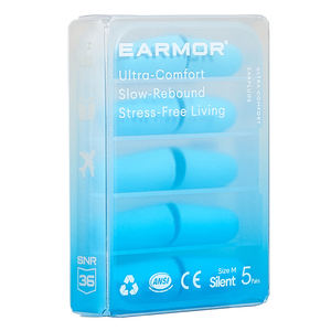 इयरर ब्रांड ई 01 5 जोड़ी 36डीबी नरम फोम इयरप्लग सुनवाई सुरक्षा शोर को नींद में काम करने के लिए - Product Image 1