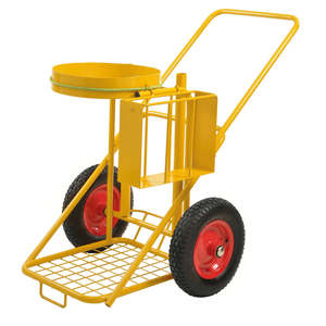 Carros de Limpieza de Metal y Plástico Amarillos KM145760 para la Gestión de Residuos en Hoteles y Habitaciones de Hotel - Product Image 1