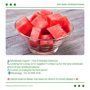 แตงโมแช่แข็งธรรมชาติ100% บรรจุจำนวนมากจากเวียดนาม iqf - Product Image 5