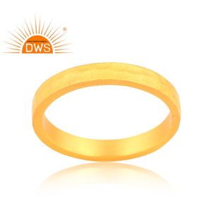 Latest Trending Sterling <b>Silver</b> 18K Gold <b>Plated</b> Stackable Band Ring Demi Fine Jewelry Manufacturer - Product Image 2