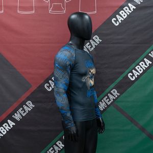 เสื้อแรชการ์ดผ้าไหมพิมพ์ลาย BJJ เสื้อต่อสู้แบบกำหนดเองด้วยผ้าสแปนเด็กซ์/ โพลีเอสเตอร์ | แห้งเร็วและระบายอากาศได้ดีสำหรับผู้ชาย - Product Image 5