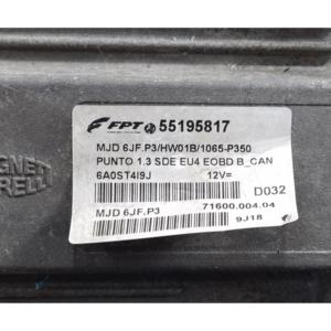 CENTRE DE COMMANDE MOTEUR FIAT Punto VAN Série 55195817 188 A9.000 Diesel 1300 (02>11) - Product Image 6