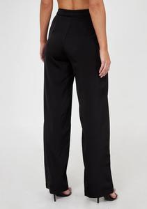 Pantalon droit décontracté pour femme avec taille élastique Printemps Saison Vêtements de bureau en coton mélangé-Coupe skinny S/M/L - Product Image 4