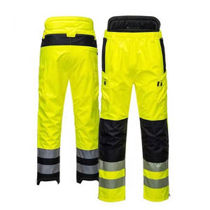 Salopette de sécurité fluorescente haute visibilité, imperméable, classe 1 ANSI, personnalisable, pour vêtements de travail de construction - Product Image 1