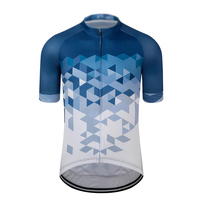 Jersey de Ciclismo Personalizado con Logotipo para Hombre, Mangas Cortas, Transpirable, 100% Poliéster, Impresión Digital con Corte Láser, Cierre Frontal, 240g