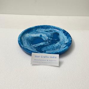 Bol de service à salade en résine Bol de nourriture en résine pour la maison Bol de service en résine verte décorative - Product Image 2