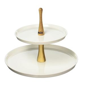 ขาตั้งเสิร์ฟขนมผลไม้โลหะทรงกลม ดีไซน์สวยงาม ตกแต่งพิเศษ พร้อมโครงโลหะ สำหรับใช้ในบ้านและโรงแรม - Product Image 6