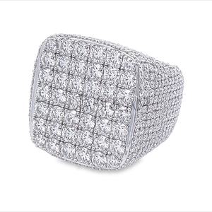 แหวนฮิปฮอปประดับเพชร VVS แบบ Iced Out เงินแท้ 925 สำหรับผู้ชาย - เหมาะสำหรับงานแต่งงานและงานปาร์ตี้ - Product Image 2