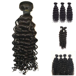 Remy Mongolian Deep Wave Raw Hair Weft Suave brillante y de larga duración - Product Image 5