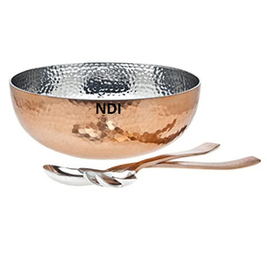 Cuenco de Metal de almacenamiento de alimentos con acabado brillante, decorativo hecho a mano, superventas, cuenco de servidor de frutas de Metal de tendencia superior - Product Image 2