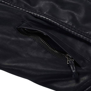 Chaqueta de cuero con logotipo personalizado para mujer, nueva chaqueta de cuero transpirable con estilo a la moda para mujer, chaqueta de manga larga de talla grande - Product Image 5