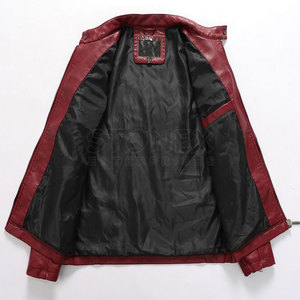 Wholesale Genuine Leather <b>Jacket</b> Men's Fashion Motorcycle Biker <b>Jacket</b> Premium Quality OEM Manufacturing Service - Product Image 3