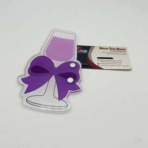 Bebida de Moca con Arándanos Acrílicos, Flor de Mariposa, Personalizable, Ecológica, Sostenible, Precio al por Mayor, Azulejo para Pestañas, OEM - Product Image 1