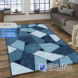 Alfombra de franela con estampado Shufu, alfombras y juegos de área lavables a máquina antialérgicas de goma termoplástica antideslizante para hogares ocupados - Product Image 4