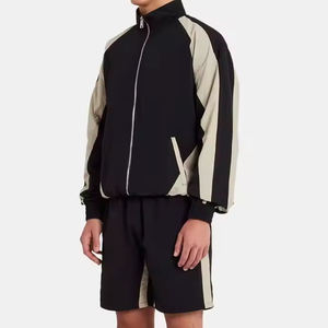 Conjunto de chándales personalizados de alta calidad, traje cortavientos de entrenamiento para hombres, traje de chándal al por mayor para hombres, conjunto de chándal cortavientos - Product Image 2