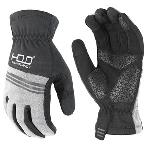 1 paire de gants de travail thermiques imperméables écologiques pour l'hiver, antidérapants, en caoutchouc latex, pour le sport, le cyclisme, les ouvriers, les constructeurs - Product Image 1