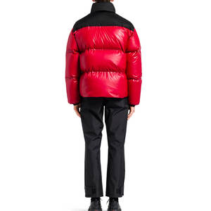 Autumn Winter Down Jacket Plus Size Goose Down <b>Coat</b> <b>Standing</b> Collar Waterproof Pattern Decorated Puffer Jacket - Product Image 4