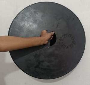 Bouclier Viking Bouclier d'Halloween en bois Bouclier rond marron par Calvin Handicraft - Product Image 4