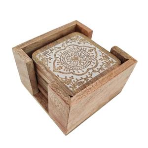 Classic Square Walnut Coaster for Dining <b>Table</b> <b>Protection</b> Customizable Color/Size Handmade Food Grade Durable Eco-Friendly - Product Image 4