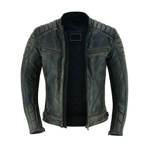 แจ็กเก็ตหนังสำหรับผู้ชายเสื้อโค้ทหนังสำหรับขี่มอเตอร์ไซค์กลางแจ้งเสื้อแจ็คเก็ตหนังสำหรับผู้ชายฤดูใบไม้ร่วงและฤดูหนาว - Product Image 2
