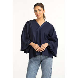 Top Adelgazante para Mujer WM-BLS-WS24-107 Estilo Vintage con Logotipo Bordado, Chifón, Tejido de Algodón, Talla XL, Corto, Verano-Otoño - Product Image 2