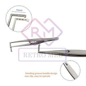 Pinzas Oftálmicas Reutilizables para Estrabismo Derecho e Izquierdo, Pinzas Manuales de Acero Inoxidable MOL de MEDICAB INSTRUMENTS - Product Image 5