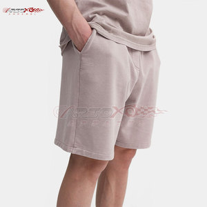 Stylish Men Acid Wash <b>Lounge</b> <b>Shorts</b> With Adjustable Drawstring Waist Men Urban Style Acid Wash <b>Shorts</b> - Product Image 2