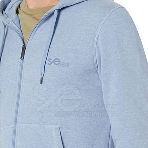 Street Wear Size Wholesale High Quality 100% Cotton Winter Solid Breathable Hoodie Fashion Clothing Man Customized Logo Zipper - Product Image 4