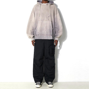 Men's Pullover <b>Drop</b> Shoulder <b>Sun</b> Faded Hoodie Wholesale Rate Custom Logo Heavy Fleece Oversized High Quality Breathable - Product Image 6