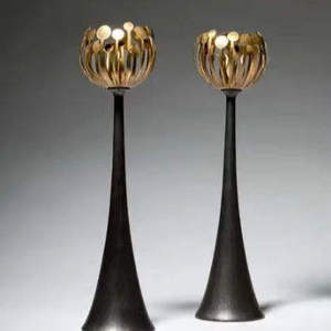 Candelabro Navideño de Latón Hecho a Mano, Ecológico, Decorativo para el Hogar y el Jardín, de la India - Product Image 4