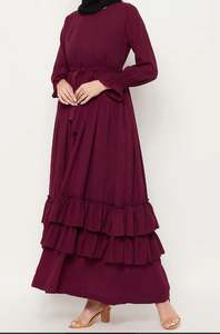 Vestido largo modesto para mujer musulmana mejor valorado con diseño elegante y tela suave transpirable disponible a los mejores precios - Product Image 4