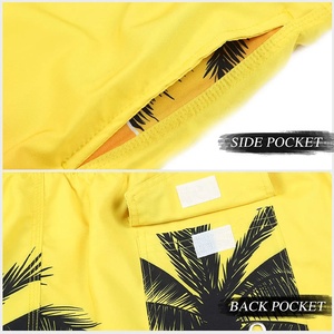 กางเกงขาสั้นสำหรับเดินชายหาดของผู้ชายกางเกงว่ายน้ำแบบผูกเชือกเอวปานกลางแบบลำลองกันน้ำระบายอากาศได้ดีในฤดูร้อน - Product Image 5