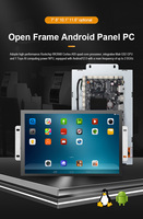 Panel PC Industrial con Pantalla Táctil LCD de 7, 8, 10.1 y 11.6 Pulgadas, Placa RK3568/RK3588/RK3288, Marco Abierto Integrado, HMI Android/Linux