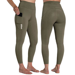 Pantalones de Yoga de cintura alta con logotipo personalizado para mujer, mallas de fitness sin costuras con realce, estilo deportivo para uso en el gimnasio - Product Image 1