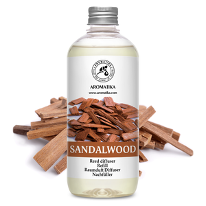 Recharge liquide pour diffuseur d'arômes Aromatika au bois de santal naturel 500ml, parfum d'ambiance longue durée pour diffuseur à bâtonnets - Product Image 1