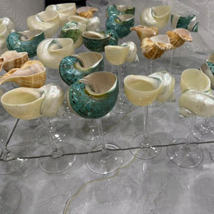 Taza de Martini de concha marina de Vietnam hecha a mano para pícnic al aire libre y fiestas en la piscina de verano, vasos decorativos para Bar para Acción de Gracias - Product Image 1