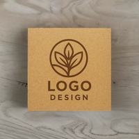 Sous-verres carrés en papier kraft biodégradable et recyclable, à paroi simple, personnalisables avec logo et diamètre, pour bars – Vente en gros