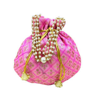 ¡Bolso de mano indio bordado a mano Potli Batua Ideal para favores de boda, regalos de devolución y ocasiones elegantes! - Product Image 1
