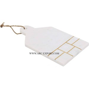 Utensilios de mesa de mármol macizo de forma Rectangular, tablas de cortar decorativas, utensilios de cocina de gran tamaño de calidad de lujo, tablas de cortar - Product Image 3