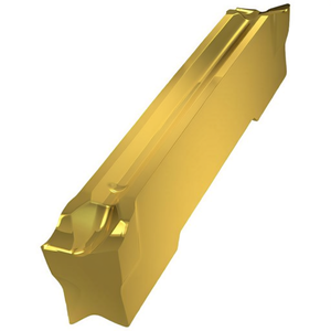 Inserto Indexable ISO GL3-D300G02R12-PMG8330 de 3 mm de Ancho con Recubrimiento PVD Dorado para Corte y Conformado, Paquete de 10 - Product Image 2