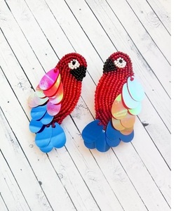 Pendientes de cuentas étnicas hechos a mano 2026, nueva moda, estilo ángel de resina, joyería bordada con cuentas hecha a mano de la India para mujer - Product Image 6