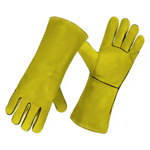 Gants de travail de soudage avec protection ignifuge, gants de sécurité, gants de soudeur, cuir de vachette, cuir fendu - Product Image 5