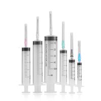 Seringue stérile Luer Lock 60ml 50ml 20ml 10ml 5ml 3ml 1ml avec aiguille pour les dents polyvalente