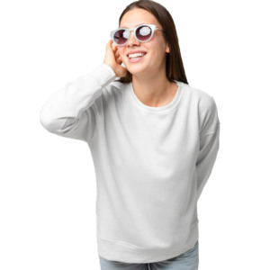 Offre Spéciale femmes surdimensionné pull culture sweat à capuche à manches longues Badge paillettes décoration personnalisé survêtement haut délavé à la pierre - Product Image 4