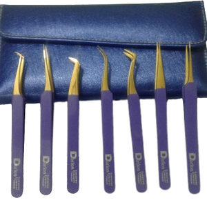 Eyelashes Tweezers Custom Purple Lash Tweezer High Quality Stainless Steel Eyelash Extension Tweezers Volume & Isolation Tweezer - Product Image 1
