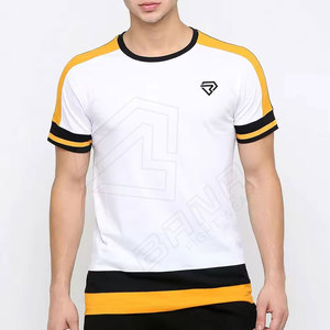 Date Arrivée Gym Oversize Hommes À Manches Courtes Lâche Fitness Sportswear T-shirt et Shorts Deux Pièces Ensemble - Product Image 2