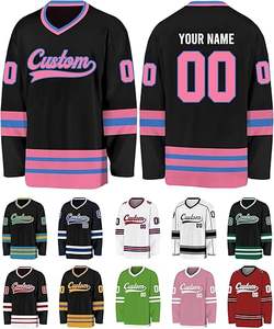 100% poliéster sublimación uniforme disponible diferentes tamaños hombres hockey sobre hielo Jersey logotipo personalizado - Product Image 5