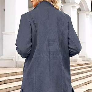 Abrigo de Mujer de Gamuza y Lana, Cortavientos, Transpirable, Duradero y Suave para Uso Diario, Moda Urbana de Invierno, Viajes - Product Image 6